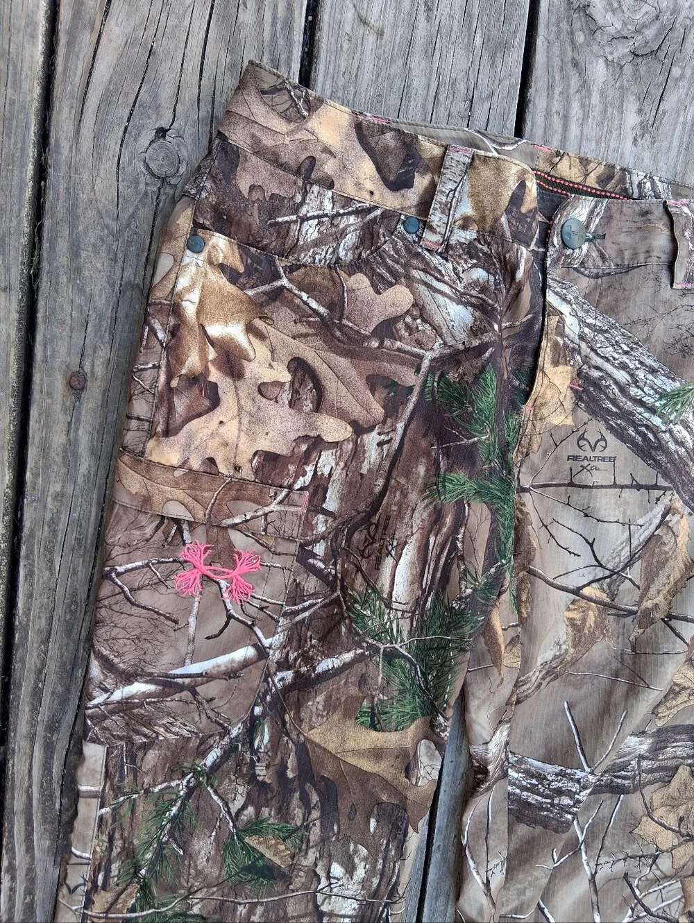 Under Armour Realtree Camo Hunting Pants with Pink Accent